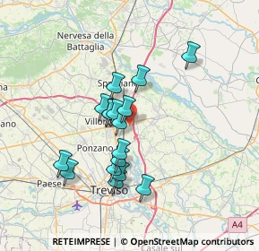 Mappa Via Traversi, 31020 Villorba TV, Italia (5.70471)
