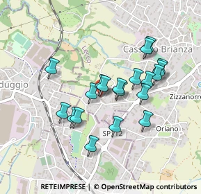 Mappa Via Fontana, 23893 Cassago Brianza LC, Italia (0.385)