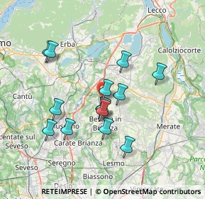 Mappa Via Fontana, 23893 Cassago Brianza LC, Italia (6.28786)