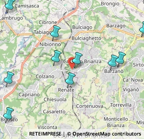 Mappa Via Fontana, 23893 Cassago Brianza LC, Italia (2.7825)