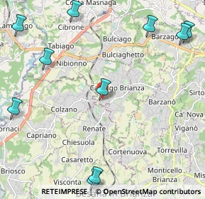 Mappa Via Fontana, 23893 Cassago Brianza LC, Italia (3.08909)