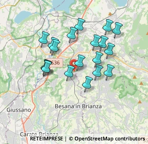 Mappa Via Fontana, 23893 Cassago Brianza LC, Italia (3.11211)