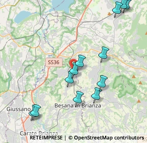 Mappa Via Fontana, 23893 Cassago Brianza LC, Italia (4.46583)