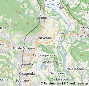 Mappa 23885 Calco LC, Italia (3.001)