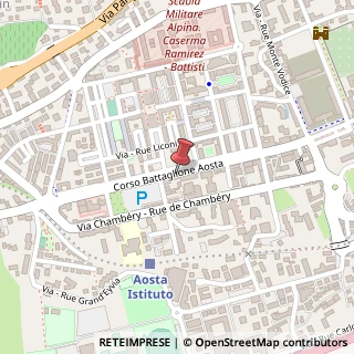 Mappa Corso-Avenue btg. Aosta, 111, 11100 Aosta, Aosta (Valle d'Aosta)