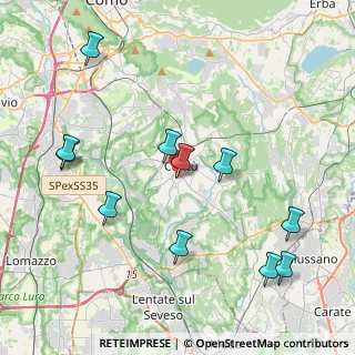 Mappa Via Angelo Longoni, 22063 Cantù CO, Italia (4.50909)