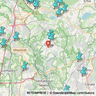 Mappa Via Angelo Longoni, 22063 Cantù CO, Italia (7.007)