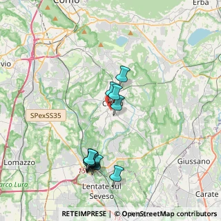 Mappa Via Angelo Longoni, 22063 Cantù CO, Italia (3.73583)