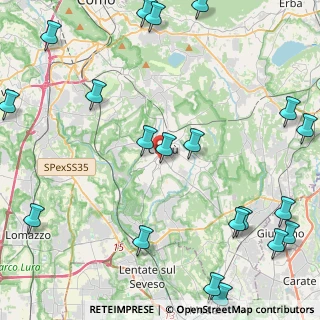 Mappa Via Angelo Longoni, 22063 Cantù CO, Italia (6.2865)