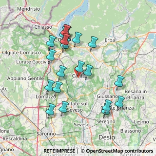 Mappa Via Angelo Longoni, 22063 Cantù CO, Italia (7.5325)