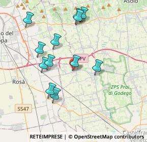 Mappa Via D. Alighieri, 31037 Loria TV, Italia (3.77583)