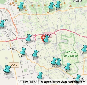 Mappa Via D. Alighieri, 31037 Loria TV, Italia (6.4135)