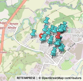 Mappa Via Libertà, 20837 Veduggio Con Colzano MB, Italia (0.35357)