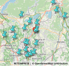 Mappa Via Libertà, 20837 Veduggio Con Colzano MB, Italia (8.831)