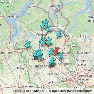 Mappa Via delle Industrie, 21040 Venegono Inferiore VA, Italia (10.678)