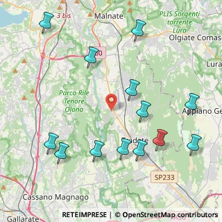 Mappa Via delle Industrie, 21040 Venegono Inferiore VA, Italia (4.84154)