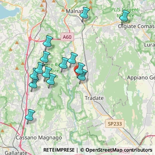 Mappa Via delle Industrie, 21040 Venegono Inferiore VA, Italia (3.975)