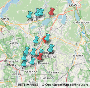 Mappa Via Conturno, 20837 Veduggio Con Colzano MB, Italia (7.17647)