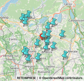 Mappa Via Conturno, 20837 Veduggio Con Colzano MB, Italia (6.58056)