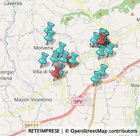 Mappa Via San Giuseppe, 36060 Pianezze VI, Italia (1.5485)