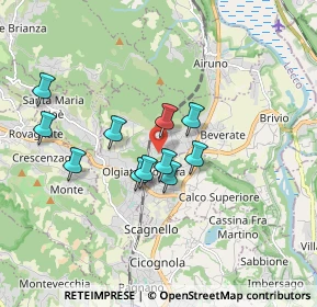 Mappa Via Borlengo, 23887 Olgiate Molgora LC, Italia (1.41)