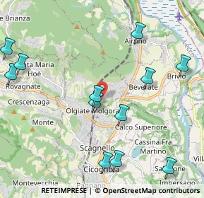 Mappa Via Borlengo, 23887 Olgiate Molgora LC, Italia (2.48667)