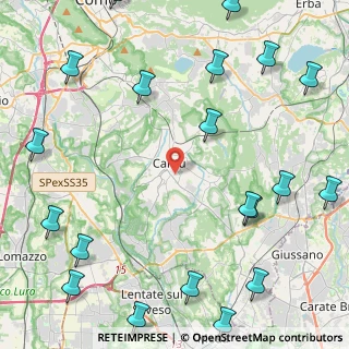 Mappa Via XI Febbraio, 22063 Cantù CO, Italia (6.428)