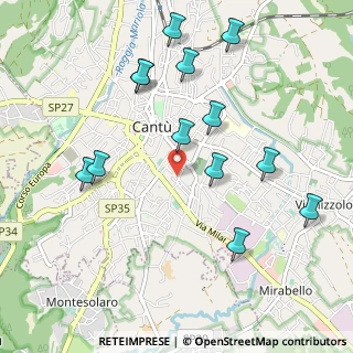 Mappa Via XI Febbraio, 22063 Cantù CO, Italia (1.07538)