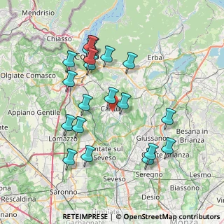 Mappa Via Undici Febbraio, 22063 Cantù CO, Italia (7.633)
