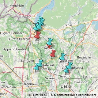 Mappa Via Undici Febbraio, 22063 Cantù CO, Italia (7.15)