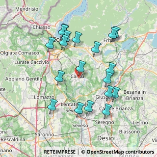 Mappa Via Undici Febbraio, 22063 Cantù CO, Italia (7.8795)