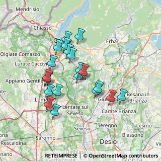 Mappa Via Undici Febbraio, 22063 Cantù CO, Italia (6.313)