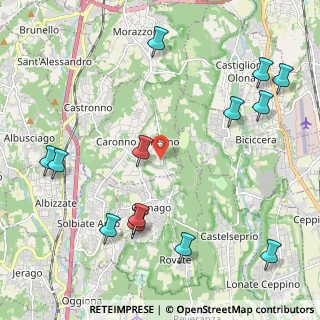 Mappa Via Costa Comune, 21040 Caronno Varesino VA, Italia (2.68769)
