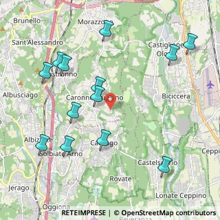Mappa Via Costa Comune, 21040 Caronno Varesino VA, Italia (2.35385)