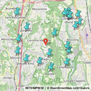 Mappa Via Costa Comune, 21040 Caronno Varesino VA, Italia (2.69421)