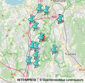 Mappa Via Costa Comune, 21040 Caronno Varesino VA, Italia (3.60923)