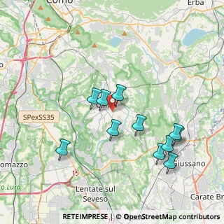 Mappa Via Brighi, 22063 Cantù CO, Italia (3.73273)