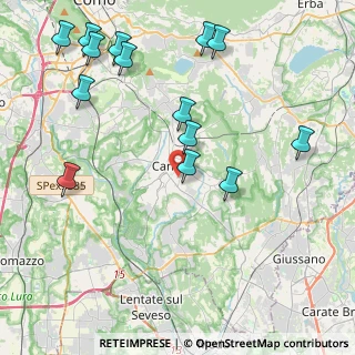 Mappa Via Brighi, 22063 Cantù CO, Italia (4.94071)