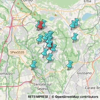 Mappa Via Brighi, 22063 Cantù CO, Italia (2.73778)