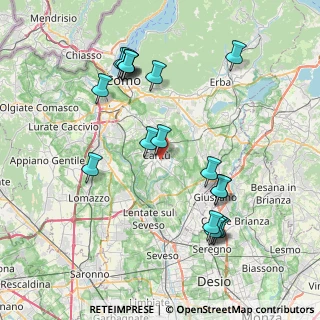 Mappa Via Brighi, 22063 Cantù CO, Italia (8.27611)