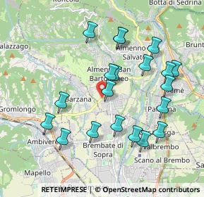 Mappa Via Castel Gandosso, 24030 Almenno San Bartolomeo BG, Italia (1.9335)