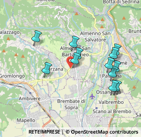 Mappa Via Castel Gandosso, 24030 Almenno San Bartolomeo BG, Italia (1.84917)