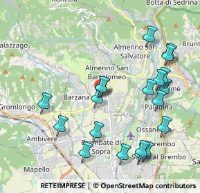 Mappa Via Castel Gandosso, 24030 Almenno San Bartolomeo BG, Italia (2.1765)