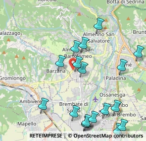 Mappa Via Castel Gandosso, 24030 Almenno San Bartolomeo BG, Italia (2.47833)