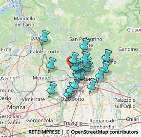 Mappa Via Castel Gandosso, 24030 Almenno San Bartolomeo BG, Italia (9.936)