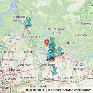 Mappa Via Aldo Moro, 24030 Almenno San Bartolomeo BG, Italia (11.57818)