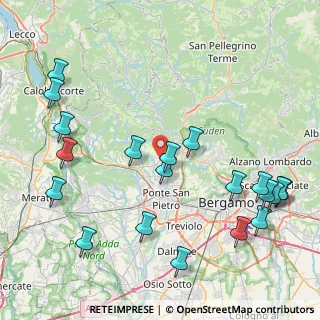 Mappa Via Aldo Moro, 24030 Almenno San Bartolomeo BG, Italia (10.2175)