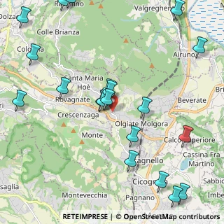 Mappa Via Mons. Mozzanica, 23889 Olgiate Molgora LC, Italia (2.6505)
