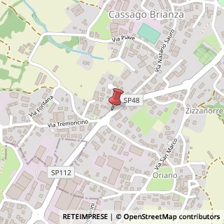 Mappa Via N. Sauro, 92/A, 23893 Cassago Brianza, Lecco (Lombardia)