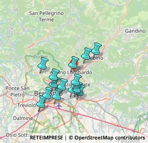 Mappa Viale Piave, 24022 Alzano Lombardo BG, Italia (5.84571)